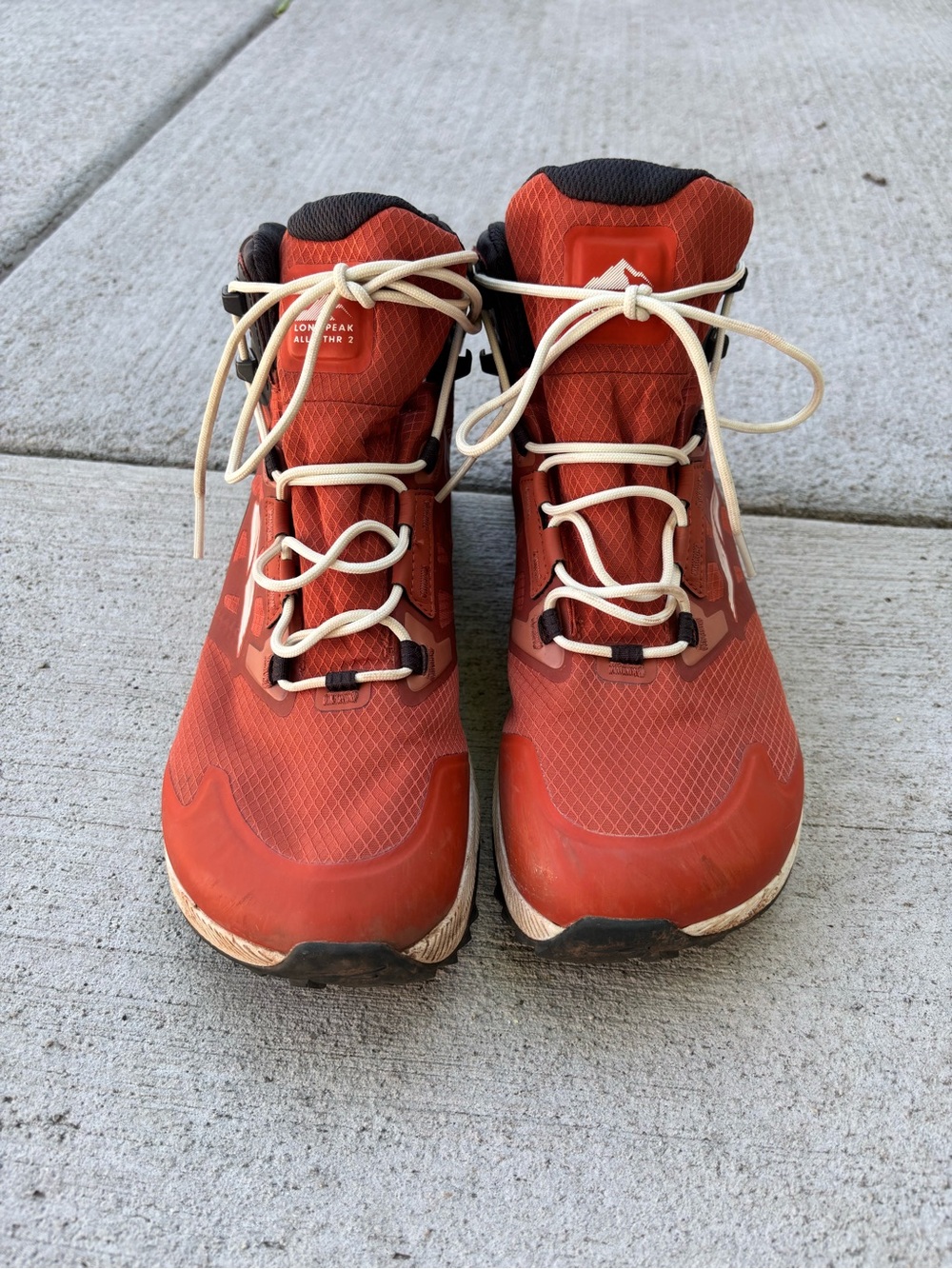 Altra Lone Peak ALL-WTHR Mid 2 Waterproof Trail Hiking Boots Men’s Size 9 Rust